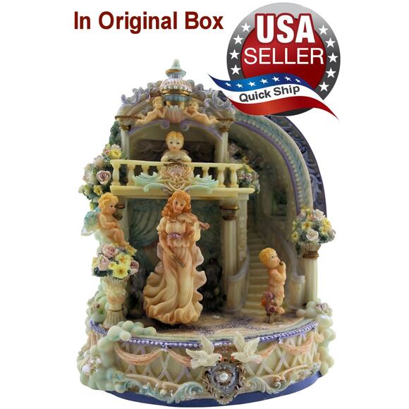 Classic Treasures Musical Animated Parlor Shelf Sitter • Victorian People Rotate - Picture 1 of 11